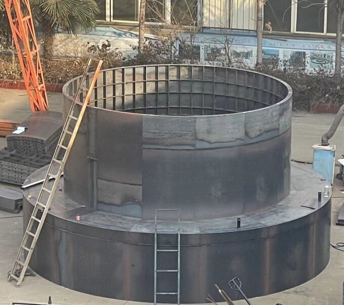 Wind power foundation steel formwork