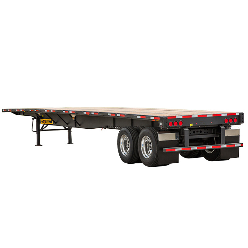 2 Axles 40ft Single-point Suspension Flatbed Trailer