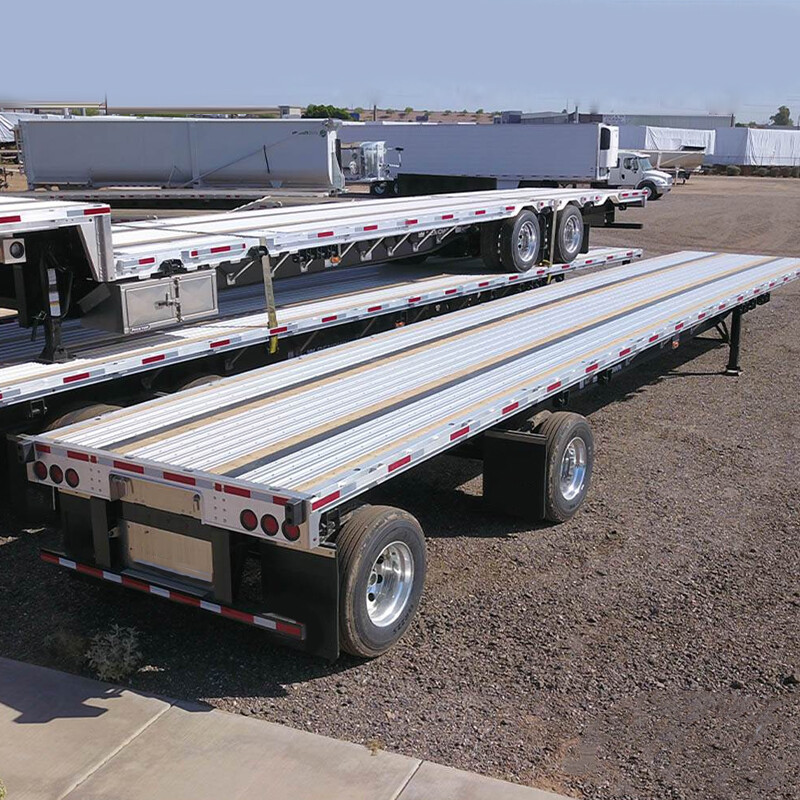 2 Axles 40ft Single-point Suspension Flatbed Trailer