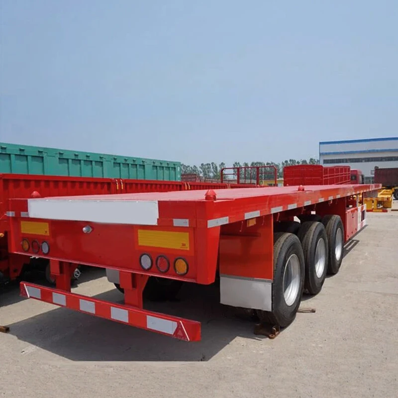 40ft 3 Axles 60 Tons Flatbed Trailer