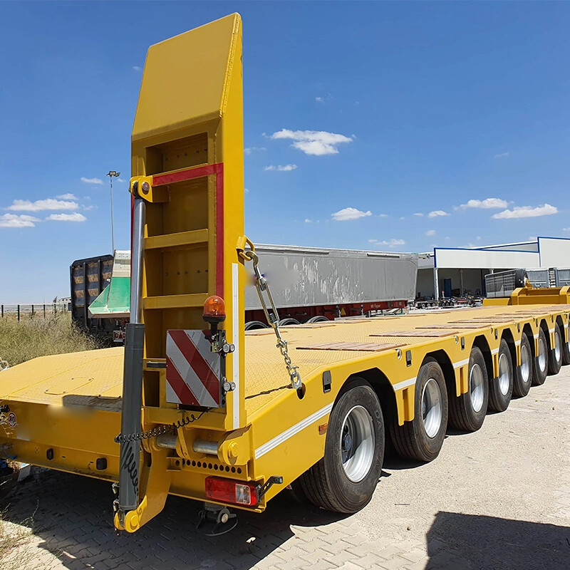 Heavy Duty Hydraulic 6 Axles 200ton Low Bed Semi Trailer