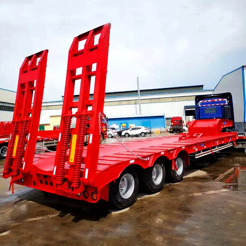 3 Axles 14m Low Bed Semi-Trailer Chinese Factory Outlet