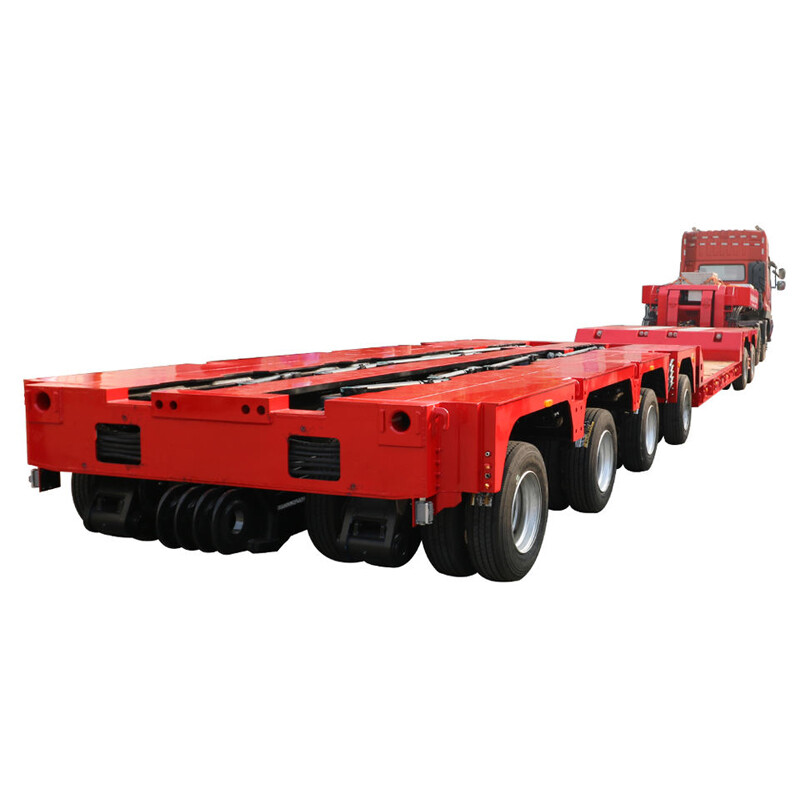 4 Lines 8 Axles 110 Tons Extendable Low Bed Trailer