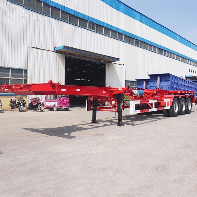 40Ft Tri Axle Container Skeletal Trailer