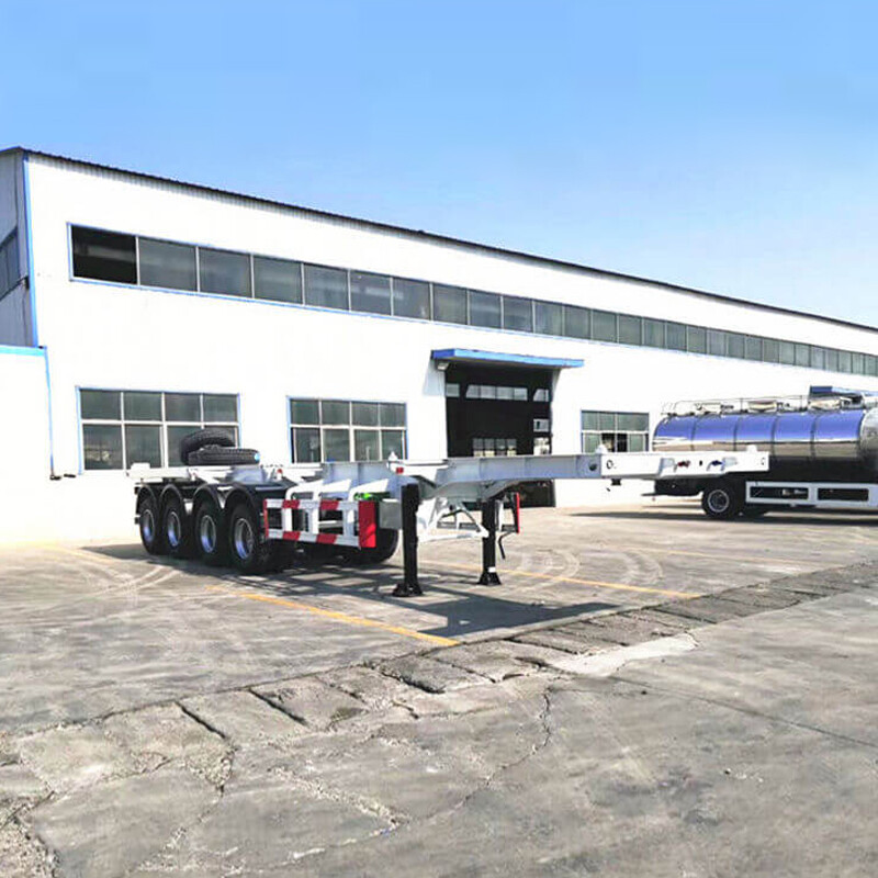 40ft 4 Axles Skeleton Container Trailer