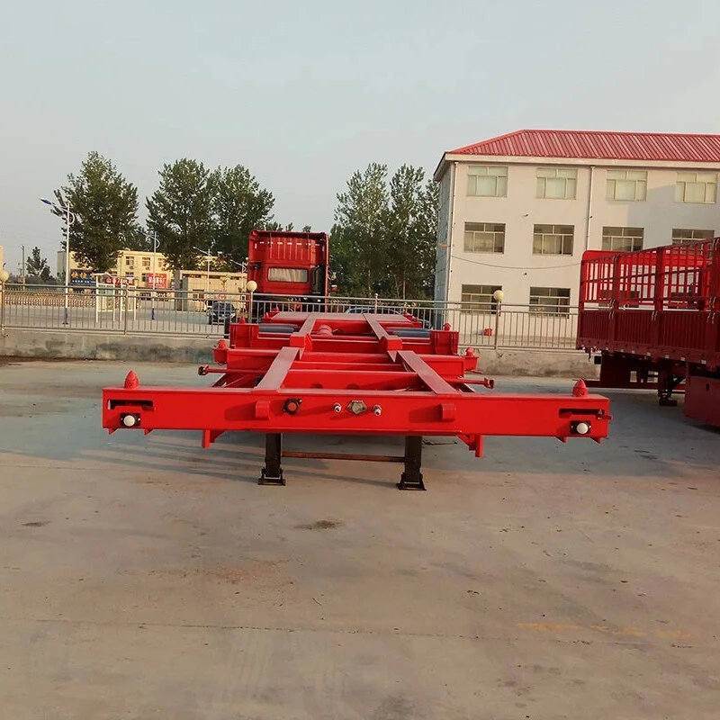 3 Axles 20ft Skeleton Container Trailer
