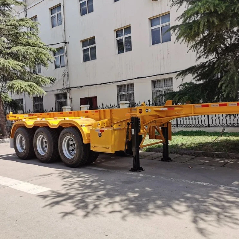 45ft Tri-axle Gooseneck Skeletal Trailer