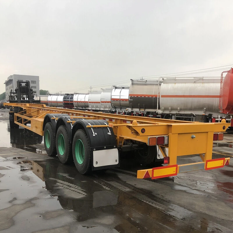 3 axles 40ft Skeleton Trailer With Air Suspension