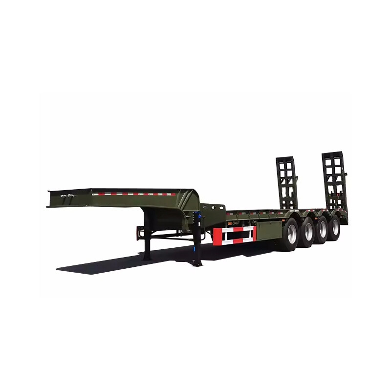 4 Axles Detachable Gooseneck Low Bed Trailer
