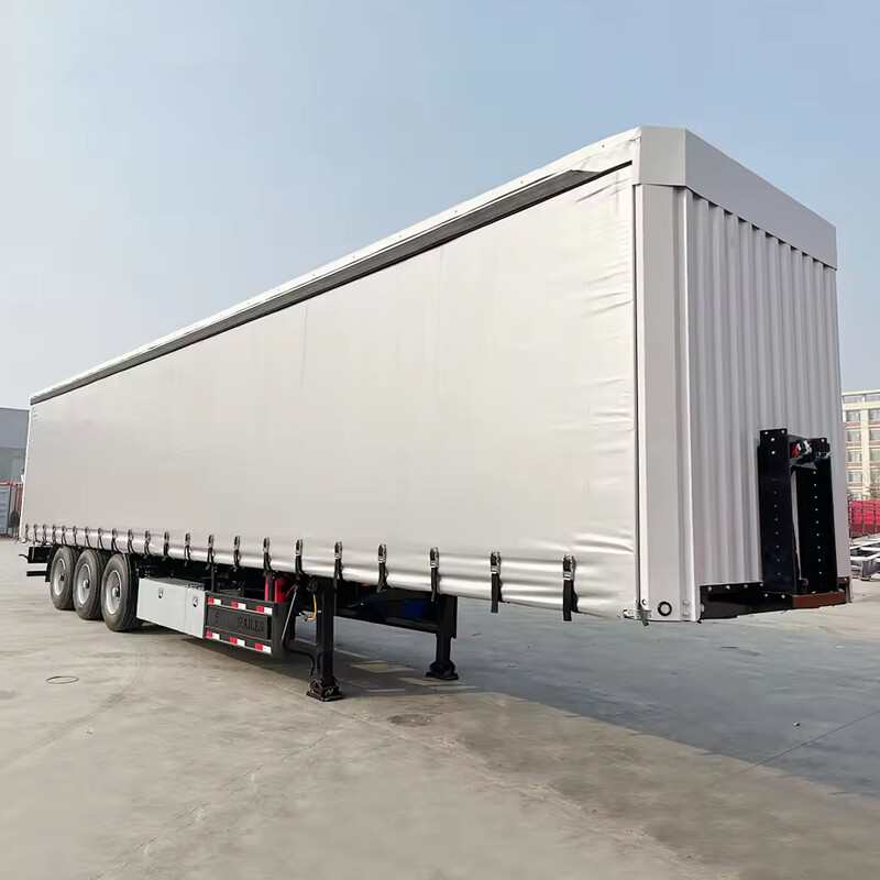 50 Ton 3 Axle Curtain Side Semi Trailer
