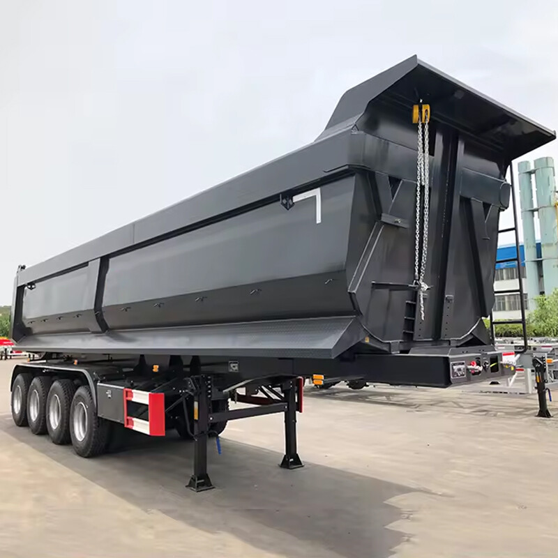40 Cube Meters 4 Axles 60T Tipping Trailer