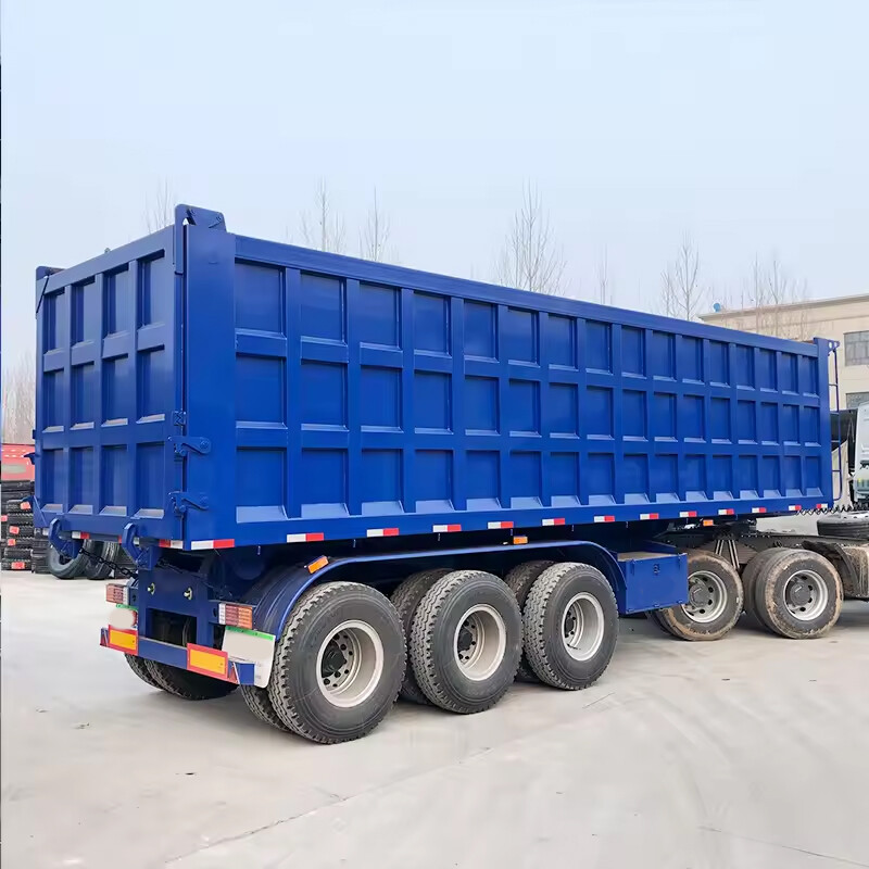 Side Tipper Trailer With Tri-axles