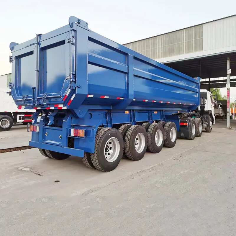 90 Tons 4 Axles Side Dump Trailer