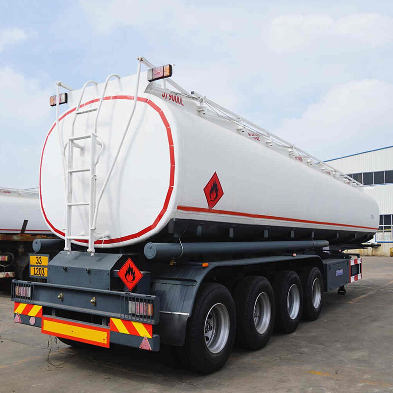 4 axles 54000liters 6 compartments oil tank fuel semi trailers