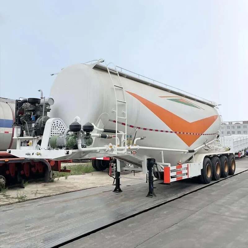 4 Axle 40m3 Bulker Cement Tanker Trailer