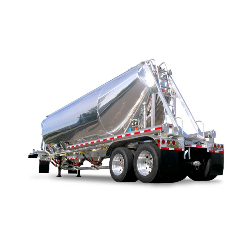 Aluminum Alloy 40 Cbm Dry Bulk Flour Powder Tanker Trailer