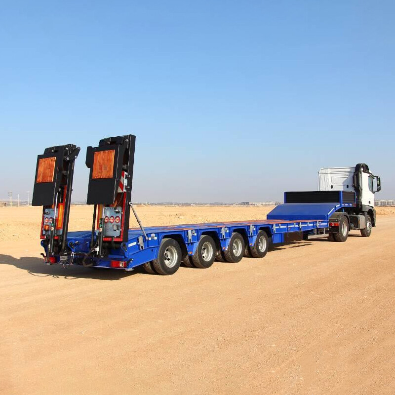 4 Axle Extendable Low Bed Trailer