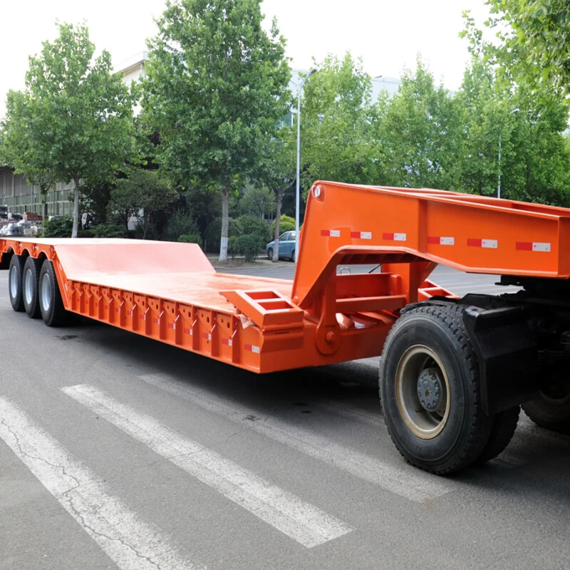 3 Axles 80 Ton Detachable Gooseneck Lowboy Trailer