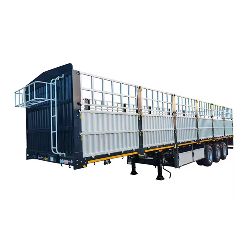 3 Axle 60 Ton Fence Cargo Semi Trailer