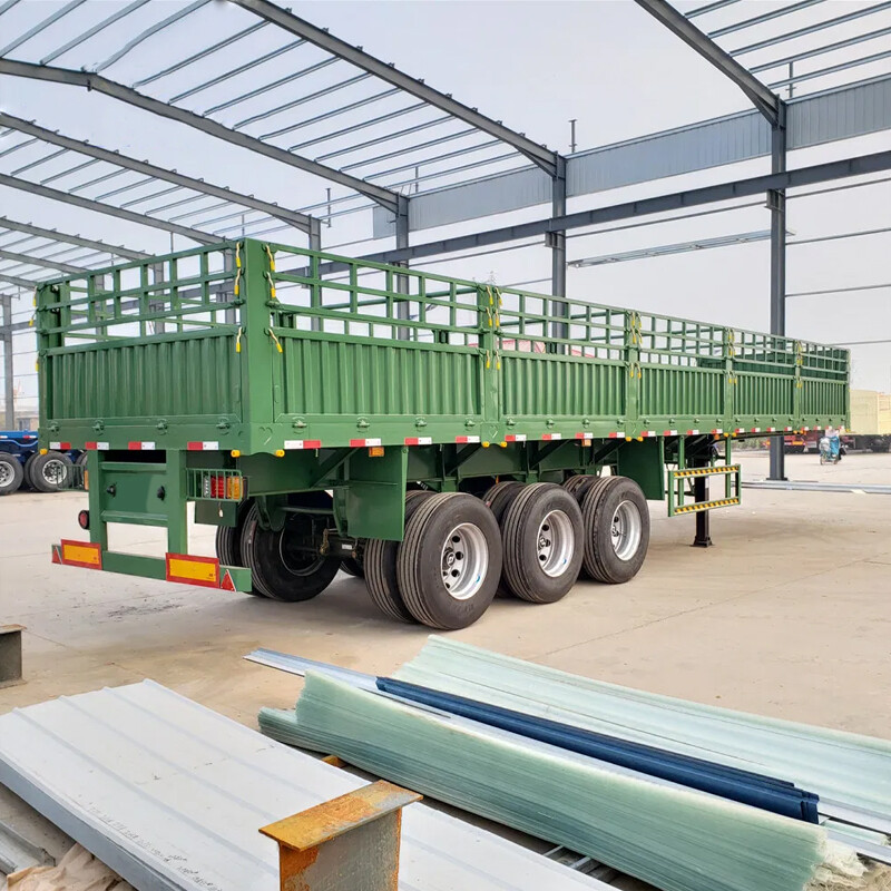 3 Axle 60 Ton Fence Cargo Semi Trailer