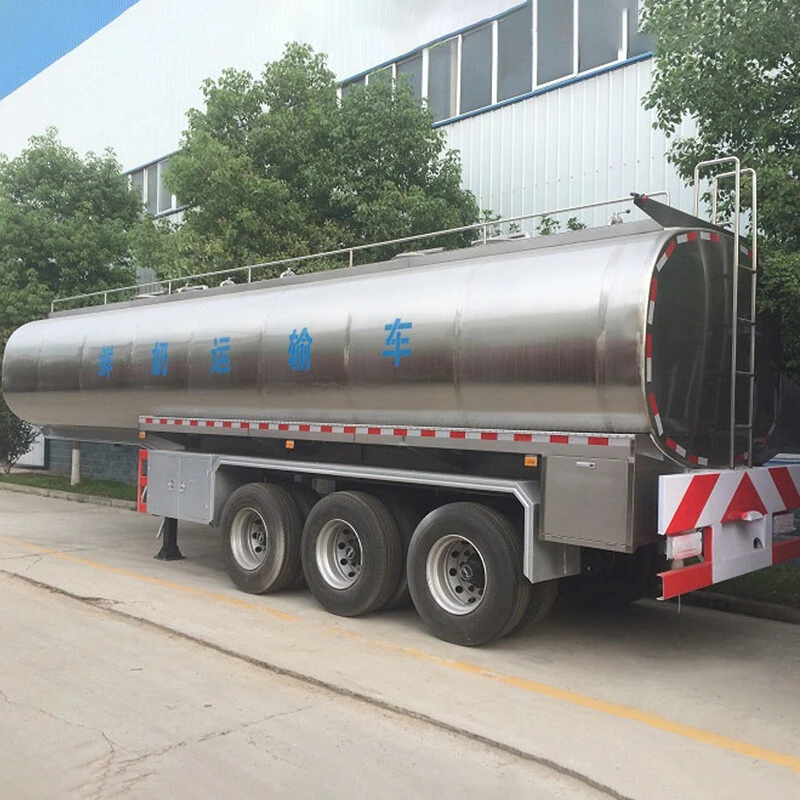 3 Axles 40 CBM Milk Tank Trailers
