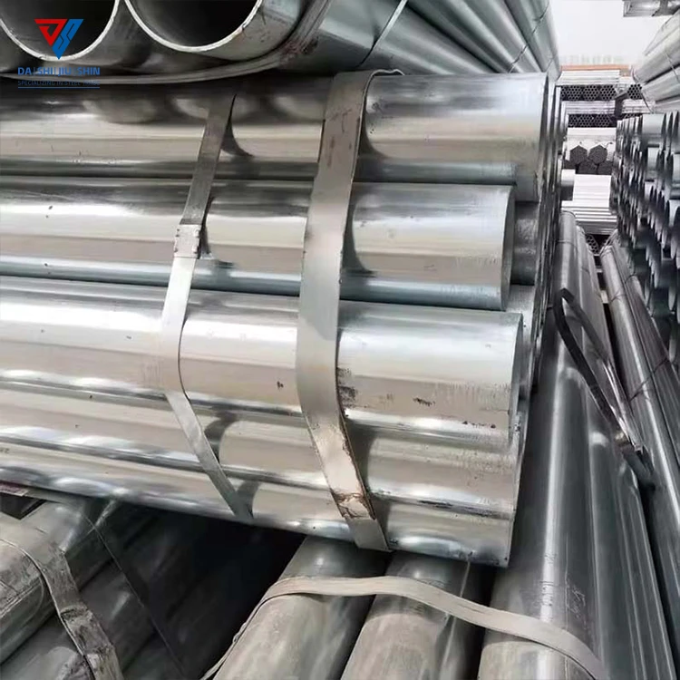 Tubo redondo galvanizado sin costura