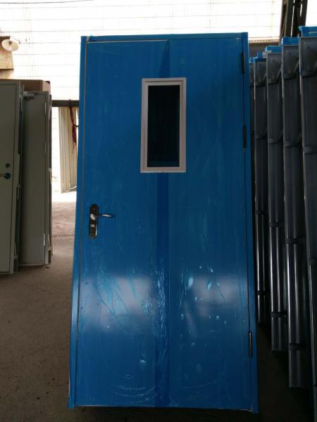 Open glass transfer door