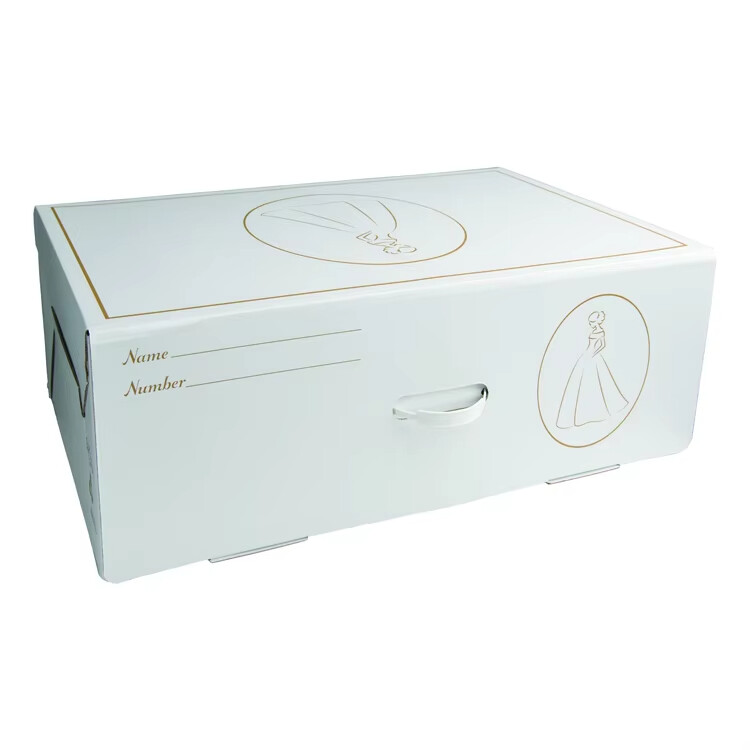 reusable extra large big evening wedding dress packaging storage box