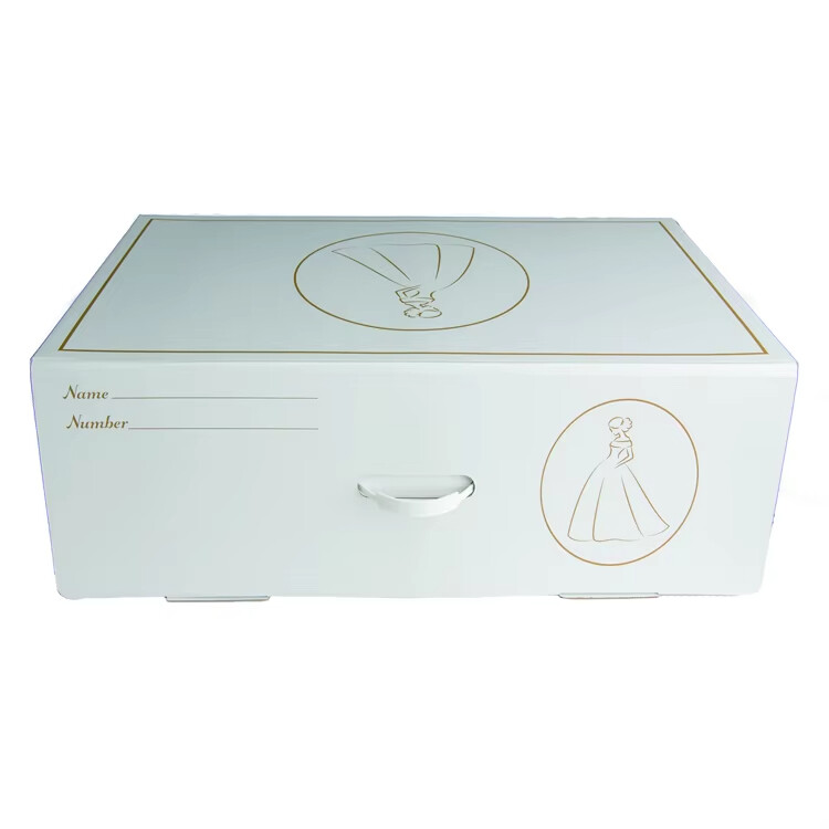 reusable extra large big evening wedding dress packaging storage box