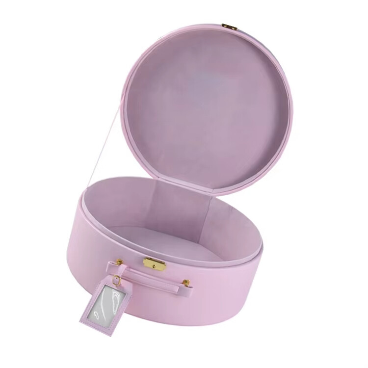 custom logo storage newborn set round gift box