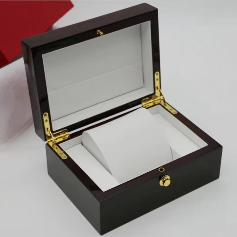 Customized Black Mens Watch Automatic Box Luxury Single Wood Watches Packaging Boxes