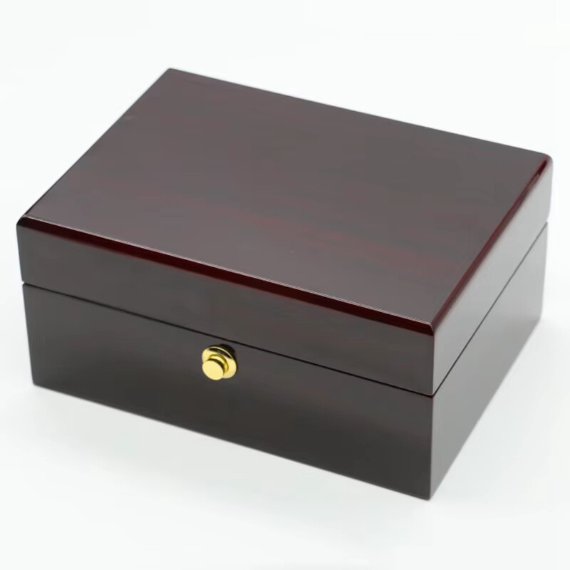 Customized Black Mens Watch Automatic Box Luxury Single Wood Watches Packaging Boxes