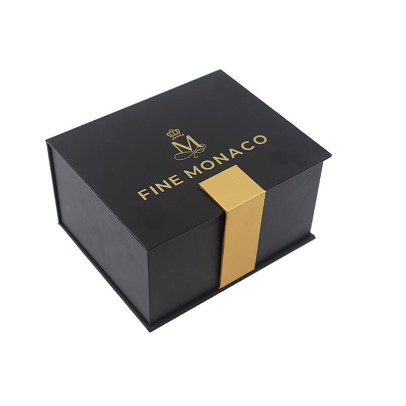 wholesale Custom logo magnetic black luxury gift caviar packaging can put ice pack caviar boutique gift box with foam insert