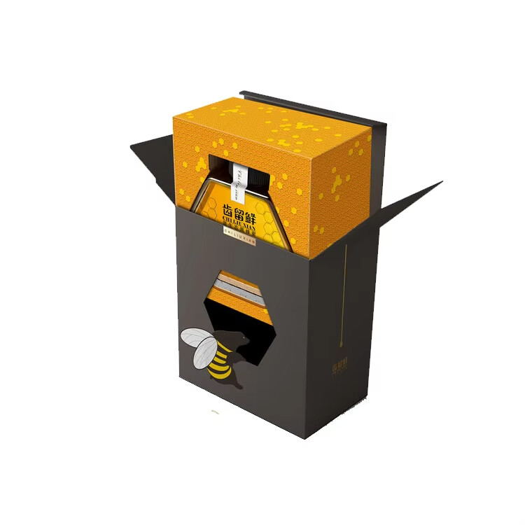 gift cardboard bee bottle honey box packaging