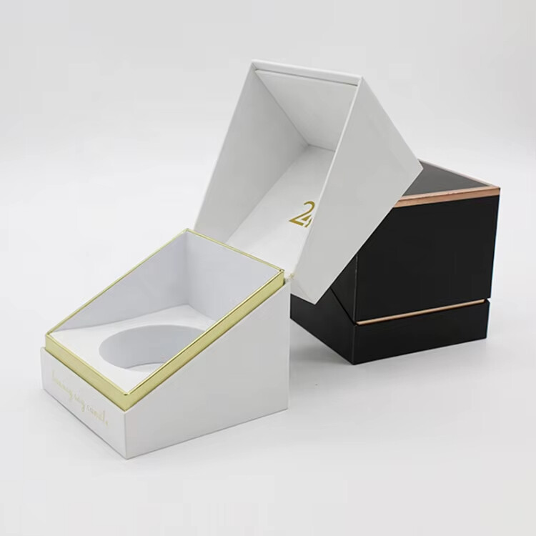  Wholesale Custom Rigid Cardboard Square Paper Candle Boxes with OEM Service
