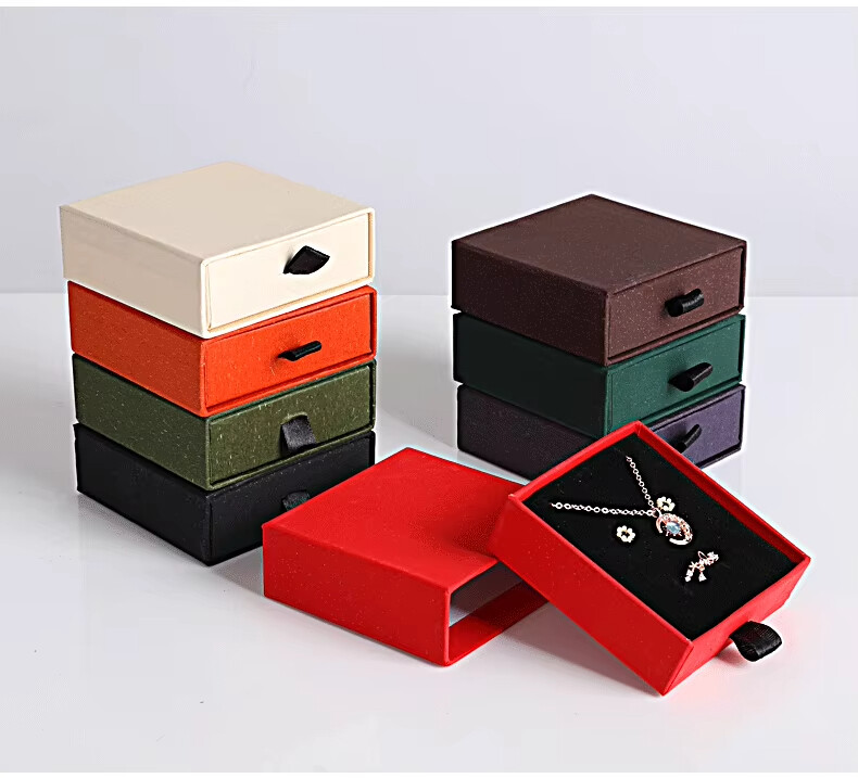  Luxury Drawer Jewelry Box Packaging with Custom Foam Insert - Eco-Friendly & Stylish