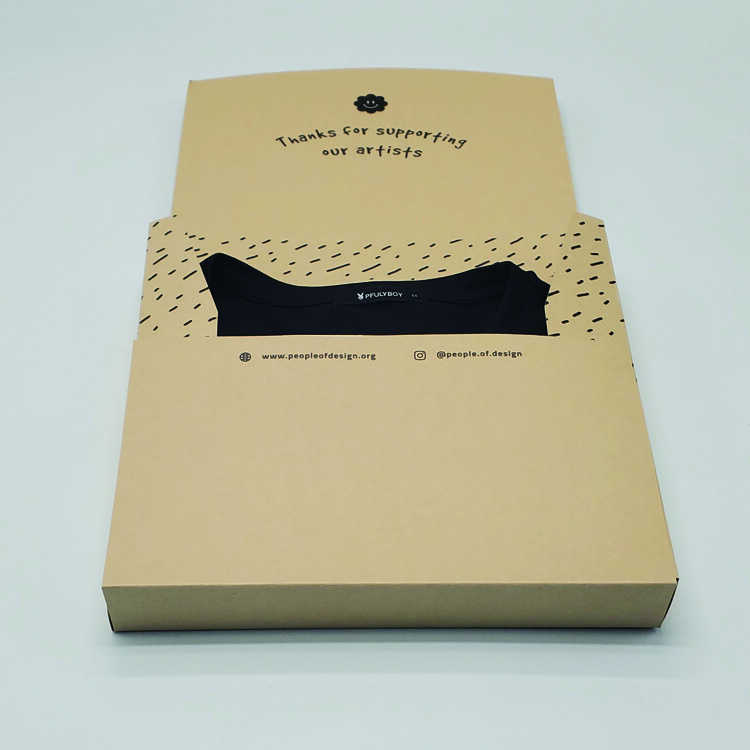 Custom Logo Kraft T-Shirt Boxes for T-Shirt Packaging - Shenzhen Kaijie Packaging