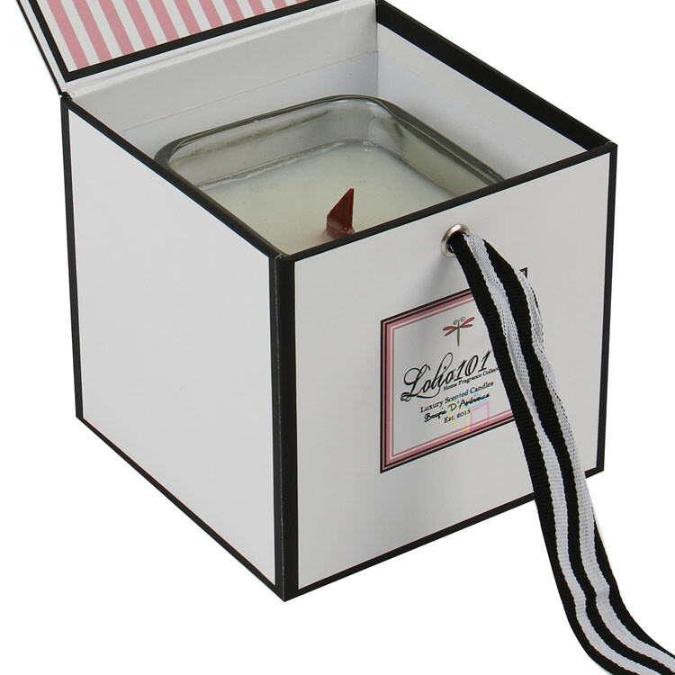  Luxury Rigid Gift Paper Packaging Boxes for Candles - Customizable & Eco-Friendly