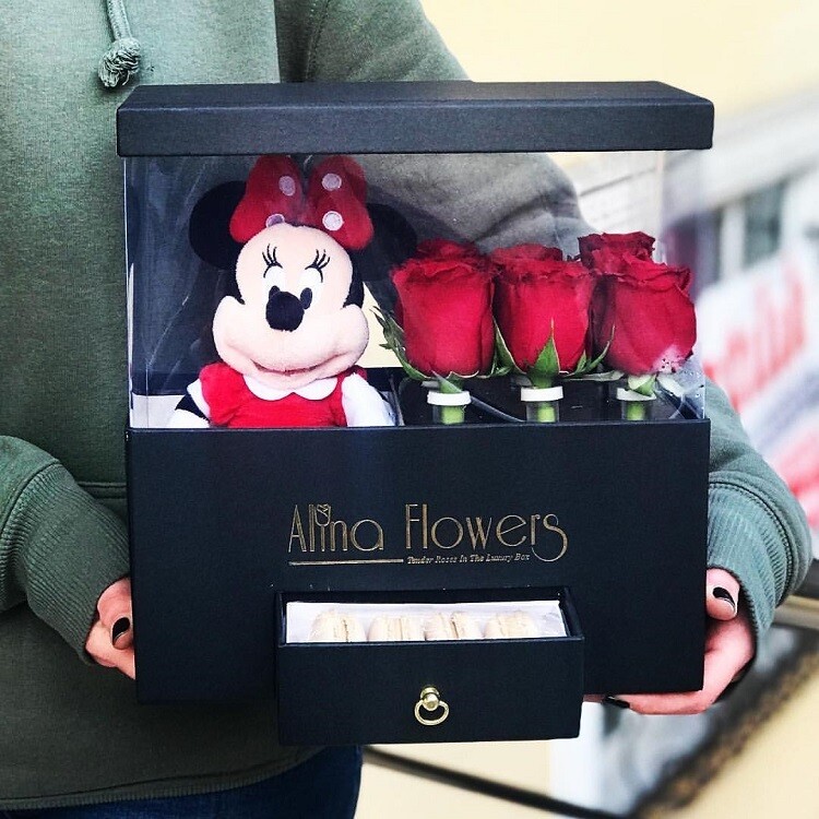  Custom Floral Circle Cardboard Mother's Day Gift Box with Drawer - Elegant Macaron Packaging