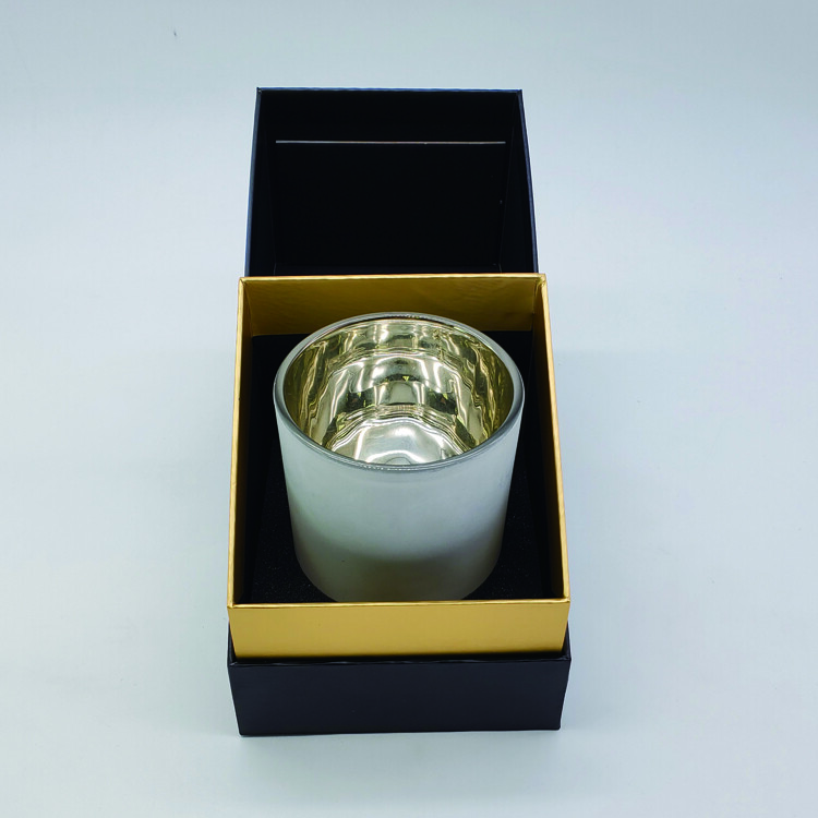  Custom Eco-Friendly Luxury Paper Candle Box with Foam Insert - Black Gift Box for Candles