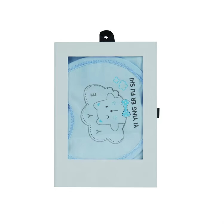  Custom Luxury Wholesale Cardboard Packaging for Newborn Baby Clothing Gift Boxes with Window & Custom Logo