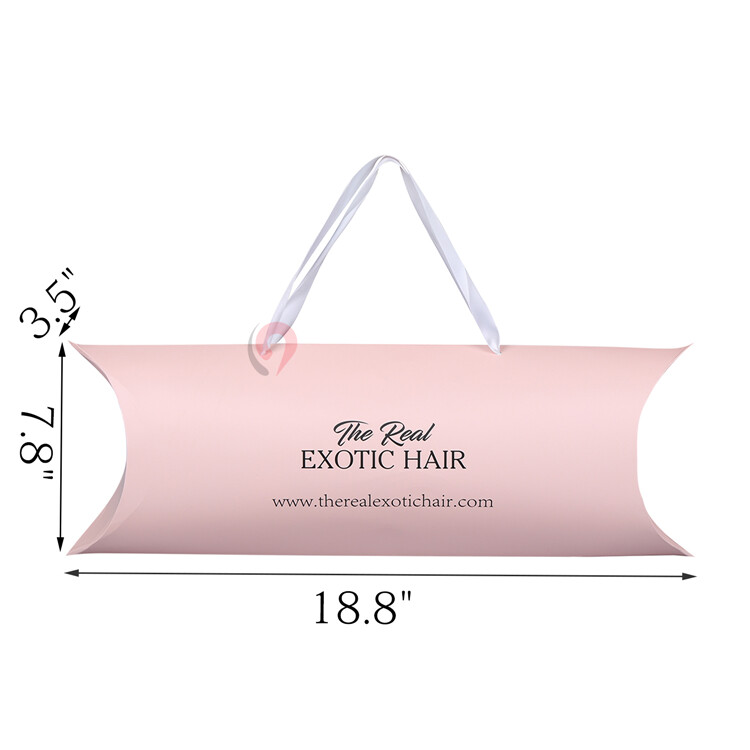  Custom Luxury Kraft Hair Extension Gift Set Packaging - Rigid Wig Shipping Box with Hair Oil & Personalized Logo