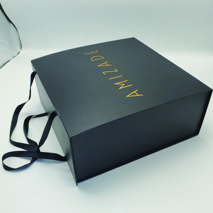  Wholesale Custom Black Magnetic Folding Paper Boxes for Fedora Hats & Gifts with Fast Delivery