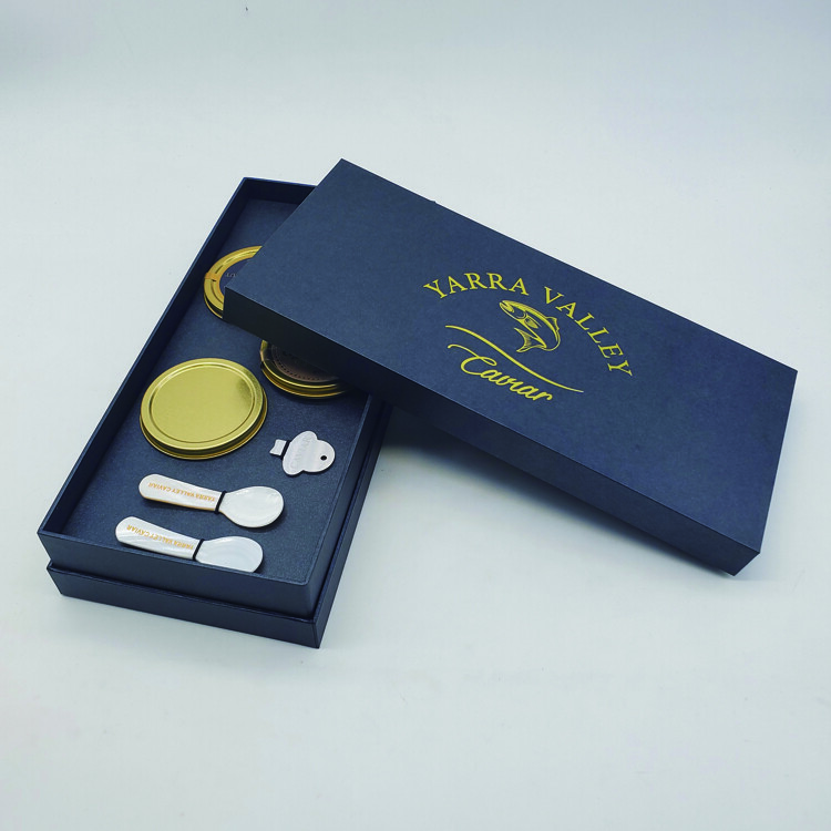  Luxury Black Customized Caviar Packaging Box with Ice Pack - OEM/ODM Service