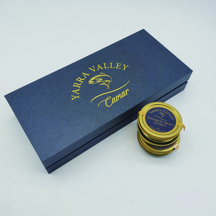  Luxury Black Customized Caviar Packaging Box with Ice Pack - OEM/ODM Service