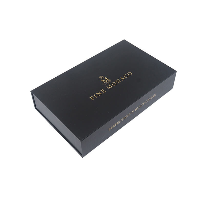  Factory Direct Discount on Customized Hard Matte Black Gift Boxes for 30gr/50gr Caviar Display Packaging