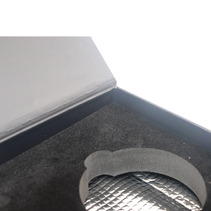 Factory Direct Discount on Customized Hard Matte Black Gift Boxes for 30gr/50gr Caviar Display Packaging