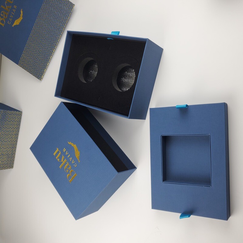  Custom Luxury Gift Boxes - Electronic Component Plum Caviar Tin Can Packaging with Factory Price