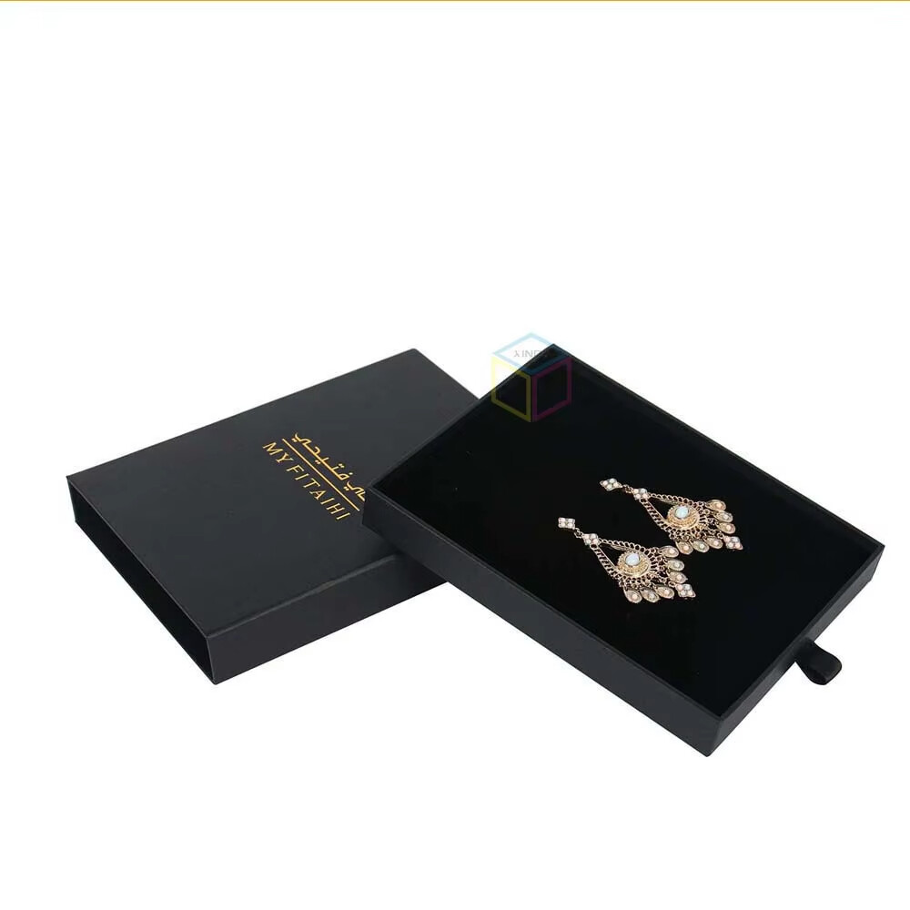  Affordable Plum Mens Drawer Paper Jewelry Box for Ring Packaging