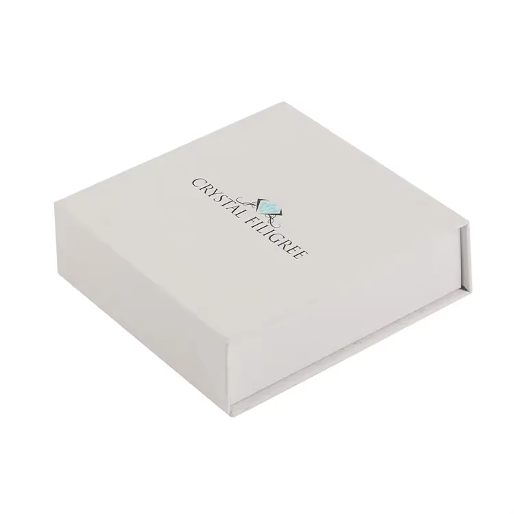  Customized Magnetic Book Shape White Paperboard Packaging Boxes with Logo Wholesale